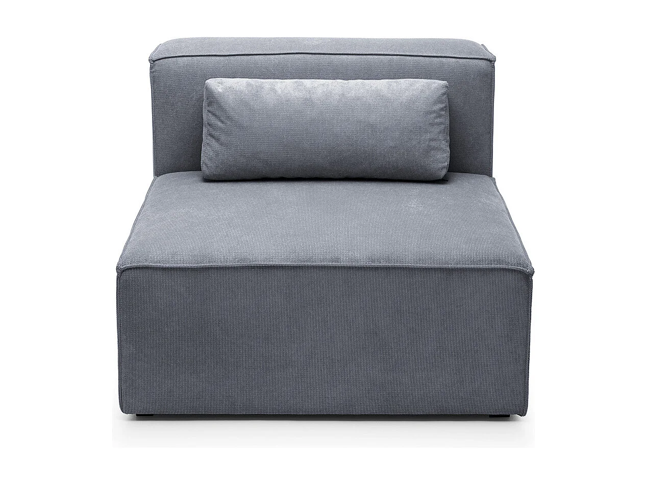 Doris Reversible Single Seat in Dark Grey with High-Density Foam
