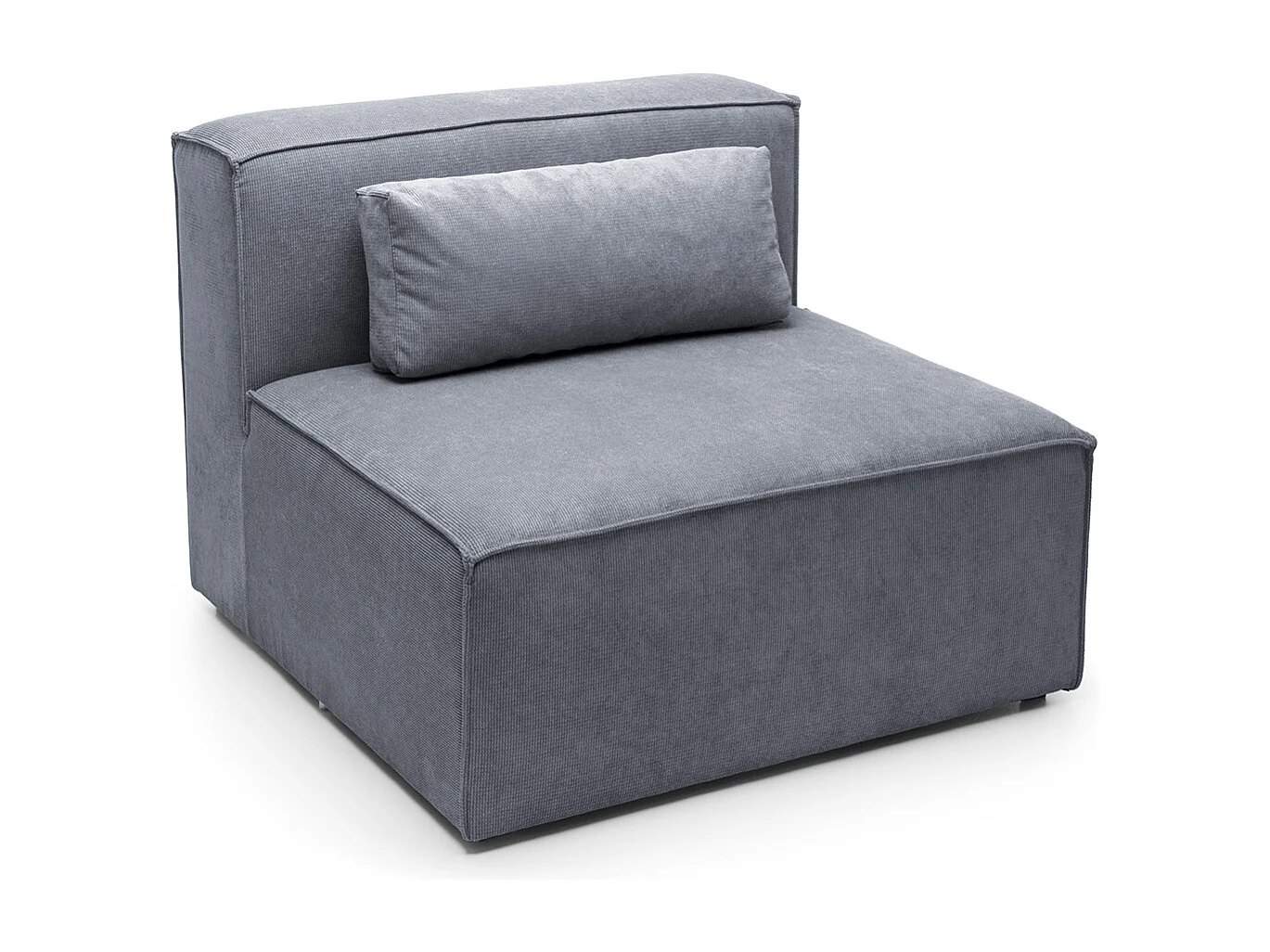 Doris Reversible Single Seat in Dark Grey with High-Density Foam