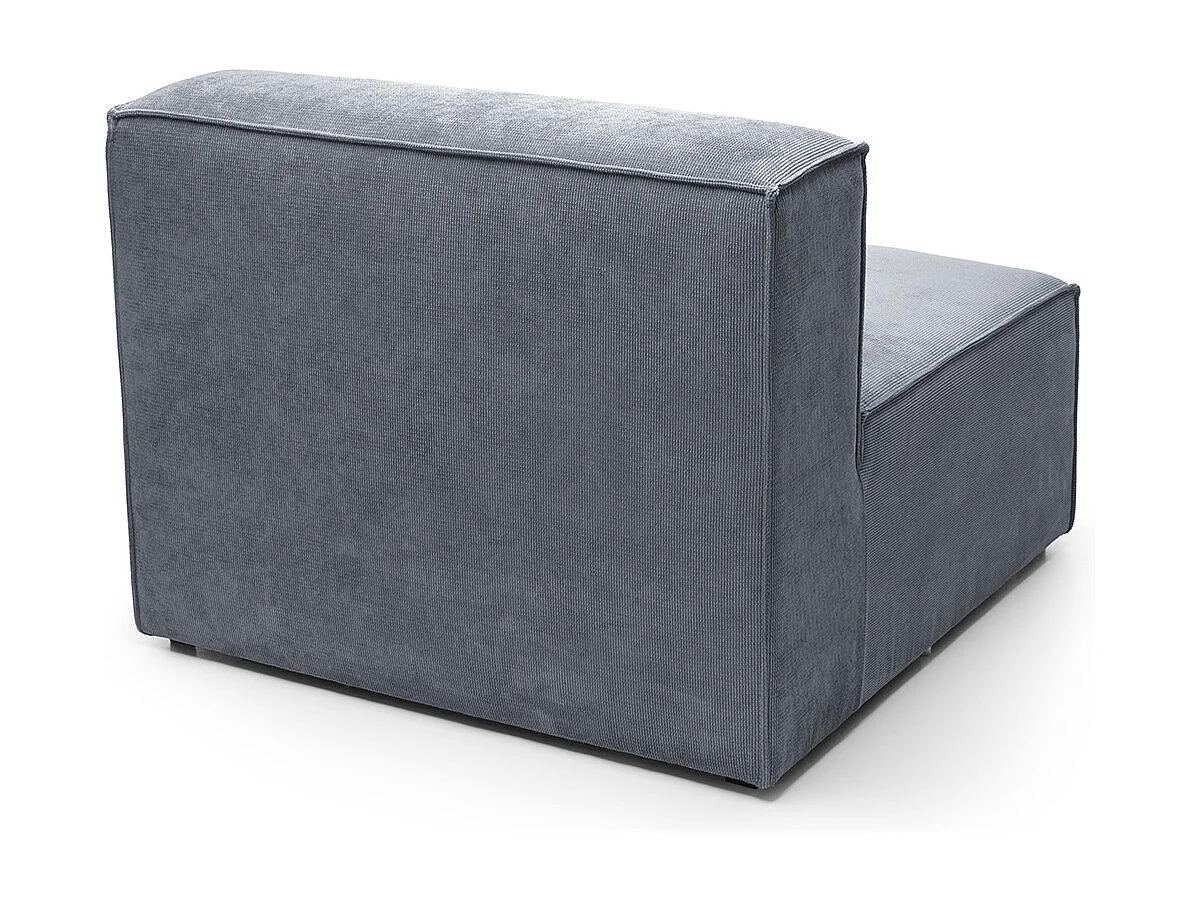 Doris Reversible Single Seat in Dark Grey with High-Density Foam