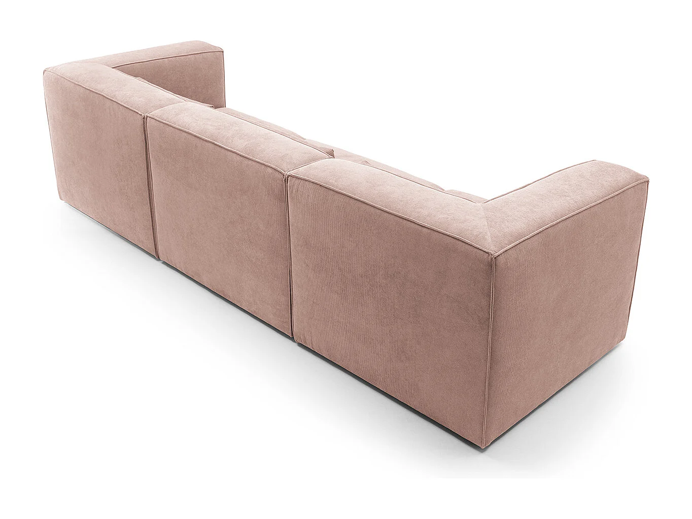 Doris Reversible 4 Seater Sofa in Pink with High-Density Foam