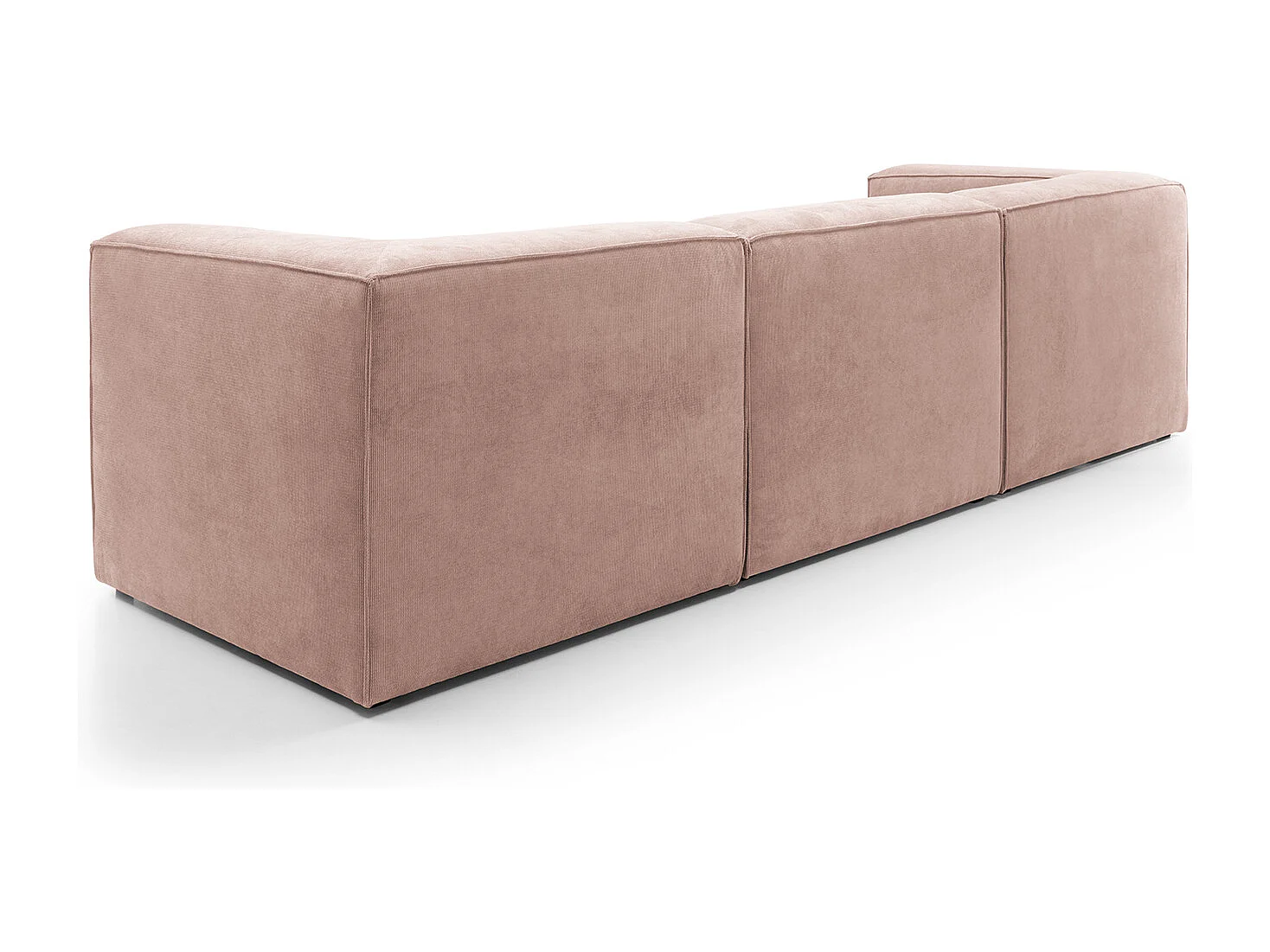 Doris Reversible 4 Seater Sofa in Pink with High-Density Foam