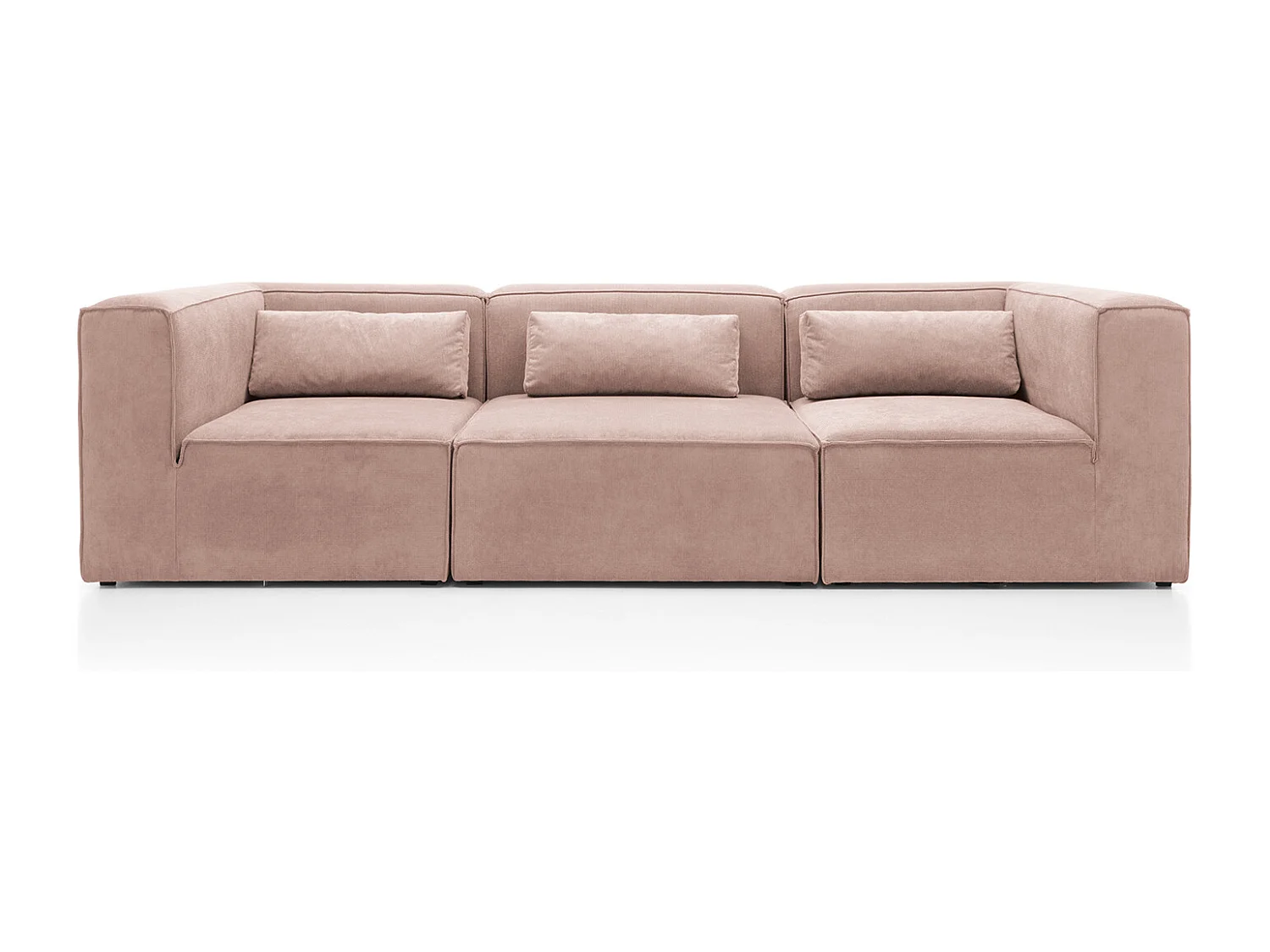 Doris Reversible 4 Seater Sofa in Pink with High-Density Foam