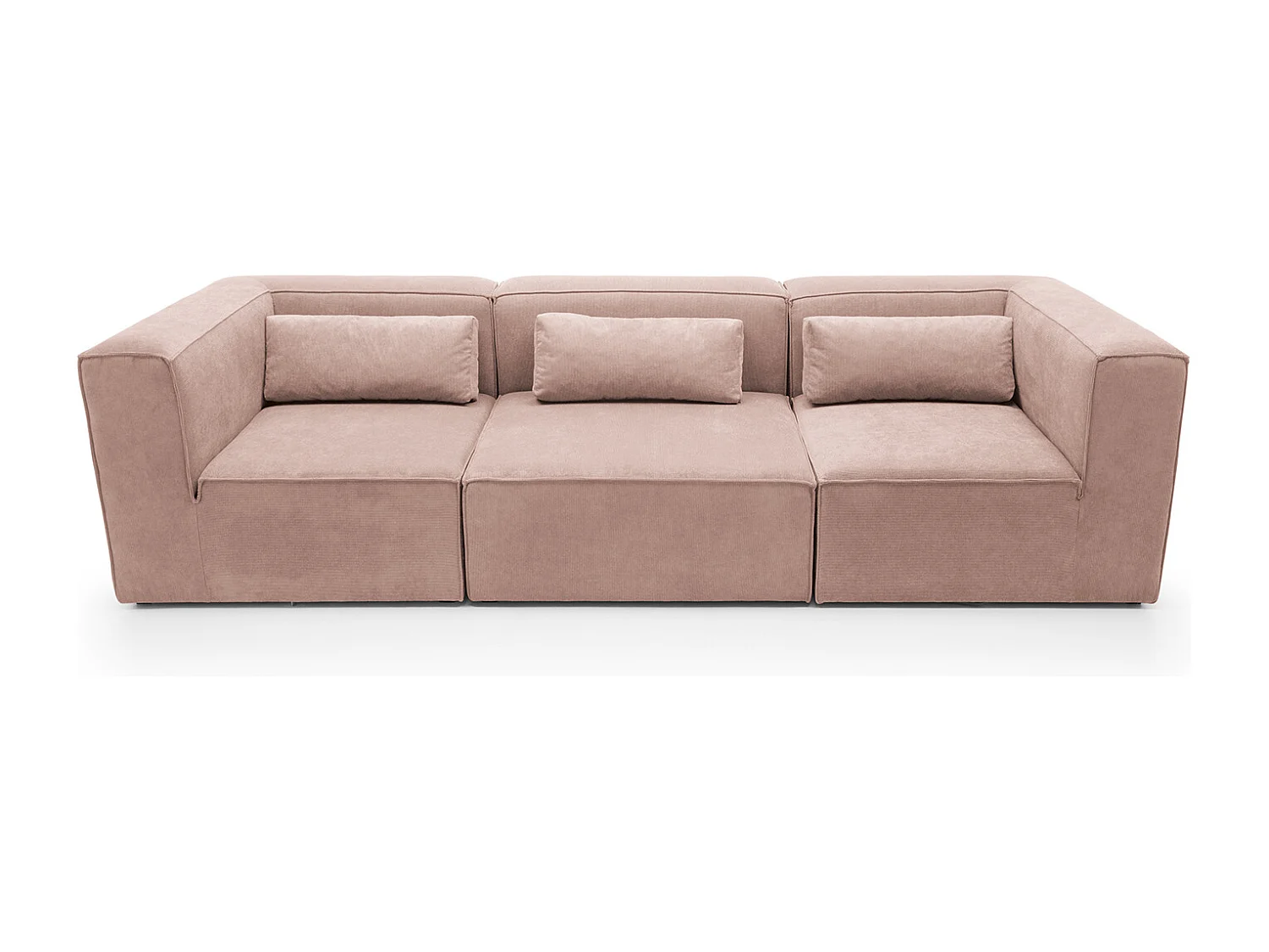 Doris Reversible 4 Seater Sofa in Pink with High-Density Foam
