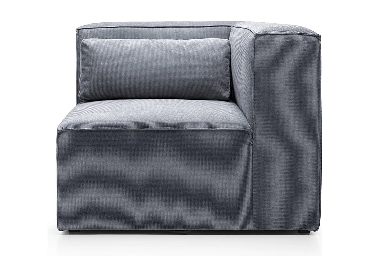 Doris Reversible Corner Unit in Dark Grey with High-Density Foam