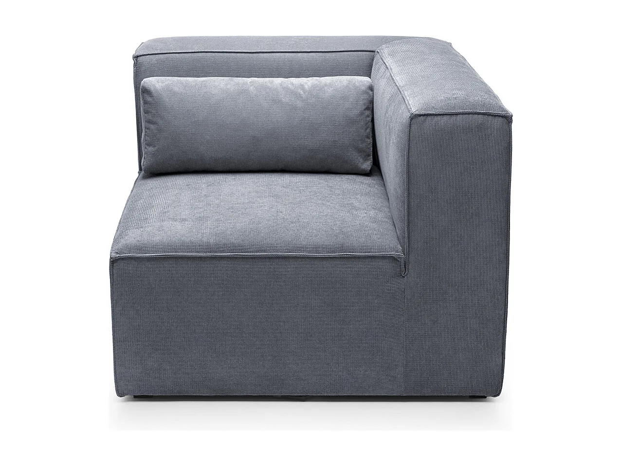 Doris Reversible Corner Unit in Dark Grey with High-Density Foam