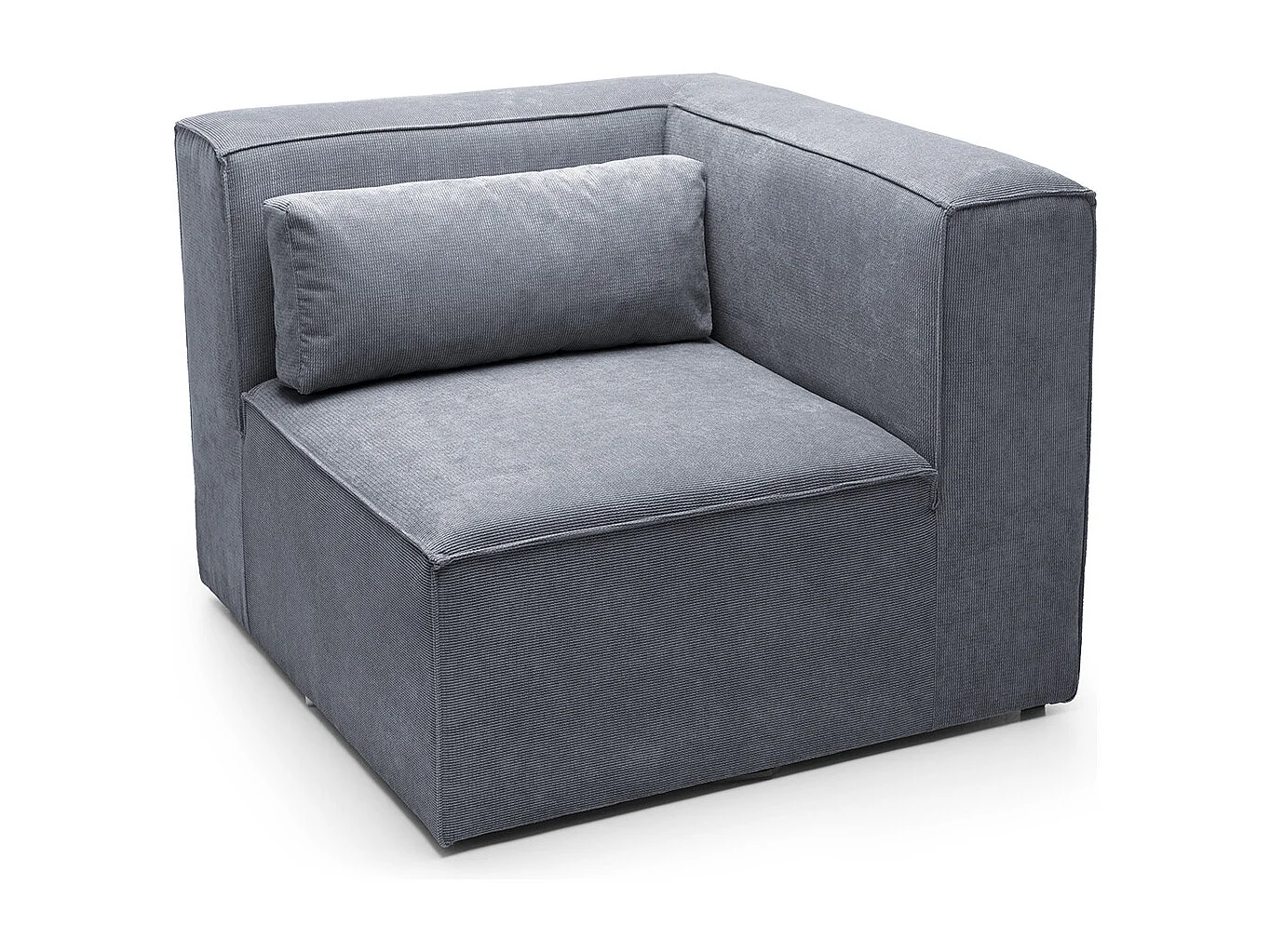 Doris Reversible Corner Unit in Dark Grey with High-Density Foam