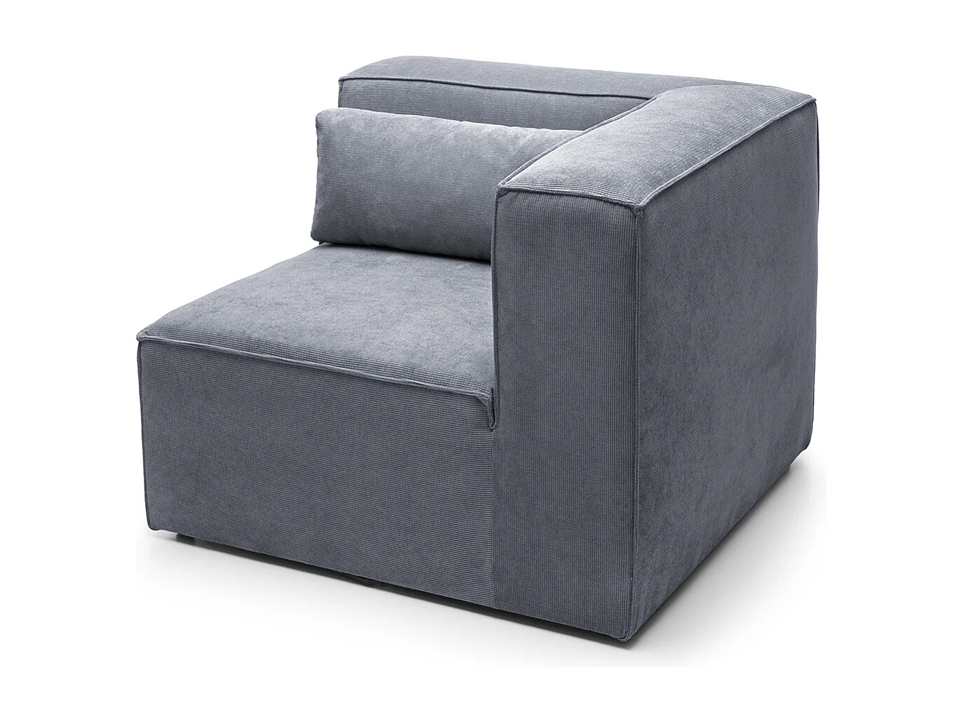 Doris Reversible Corner Unit in Dark Grey with High-Density Foam