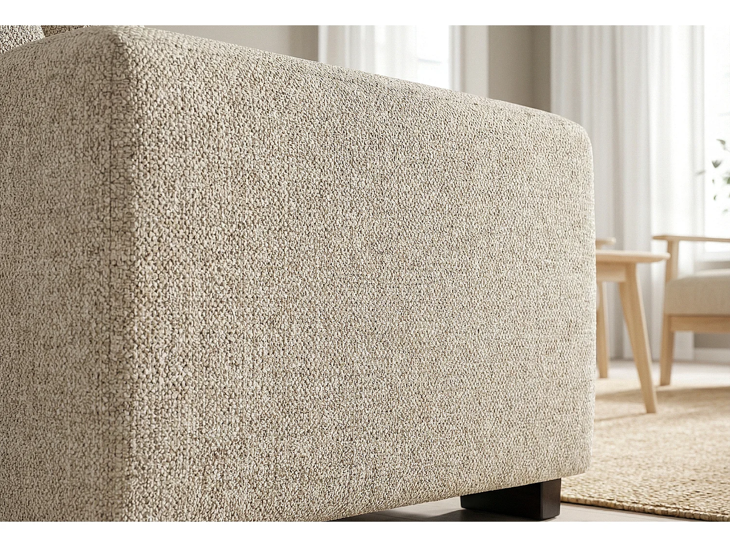 Boston Basket Weave 2 Seater Sofa in Cream