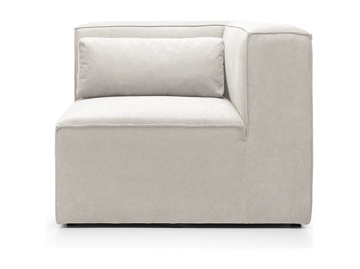 Doris Reversible Corner Unit in White with High-Density Foam