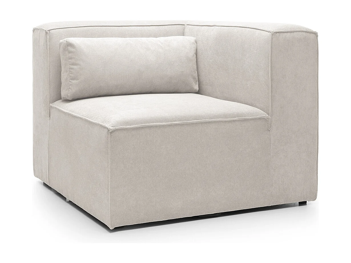 Doris Reversible Corner Unit in White with High-Density Foam