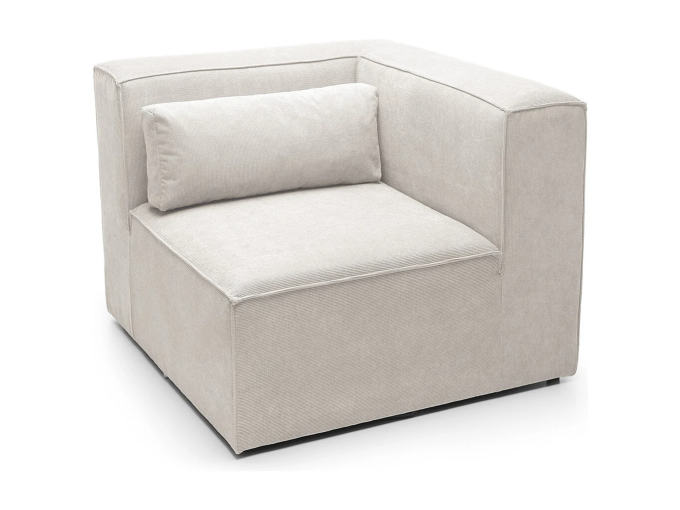 Doris Reversible Corner Unit in White with High-Density Foam