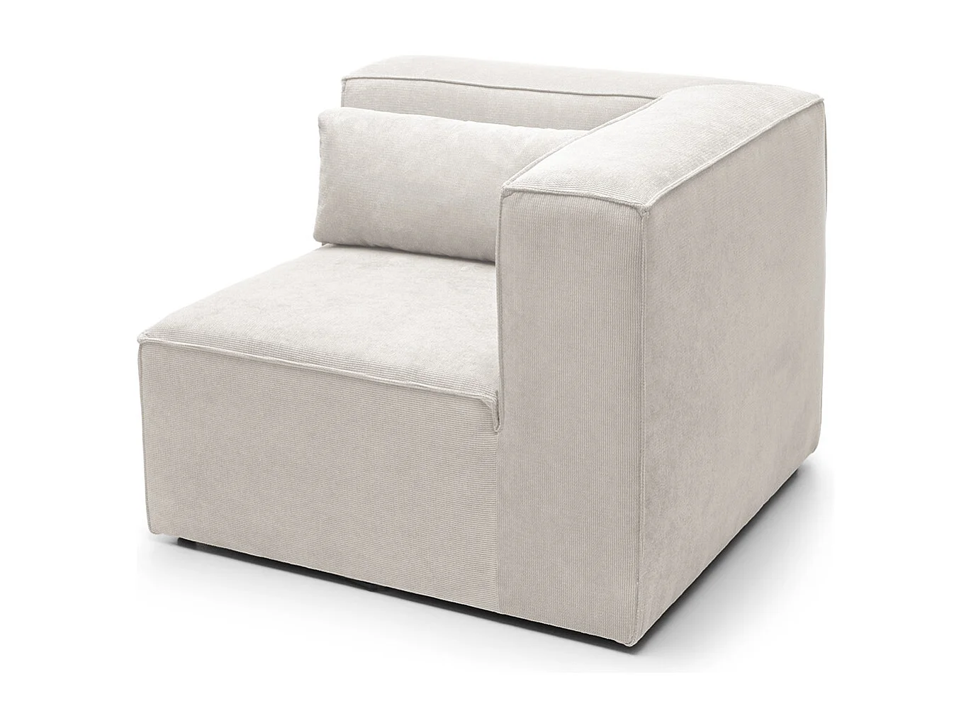 Doris Reversible Corner Unit in White with High-Density Foam