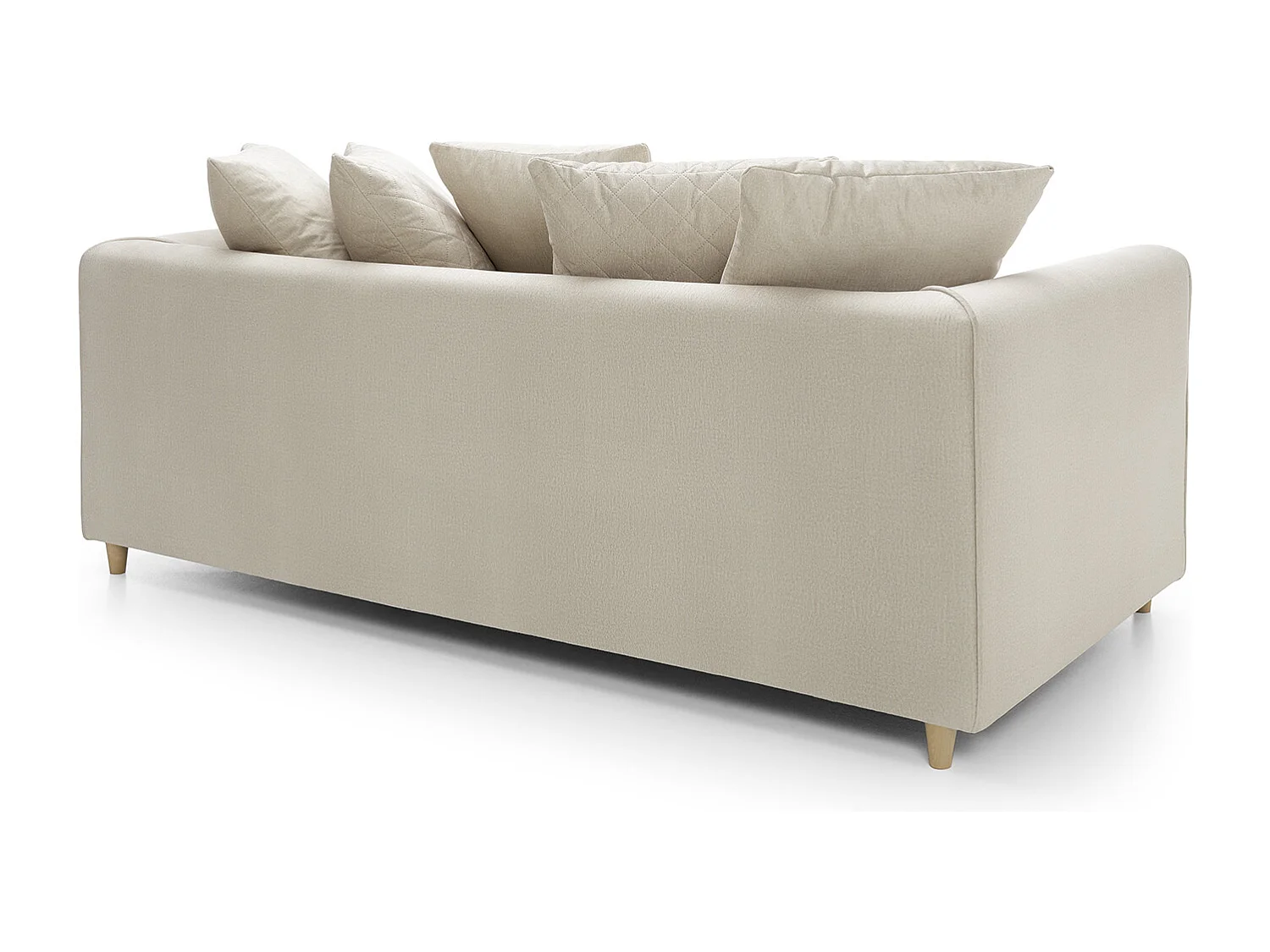 Chicago Velvet 3 Seater Sofa in Cream