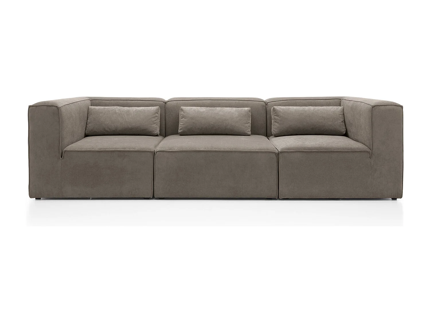 Doris Reversible 4 Seater Sofa in Brown with High-Density Foam