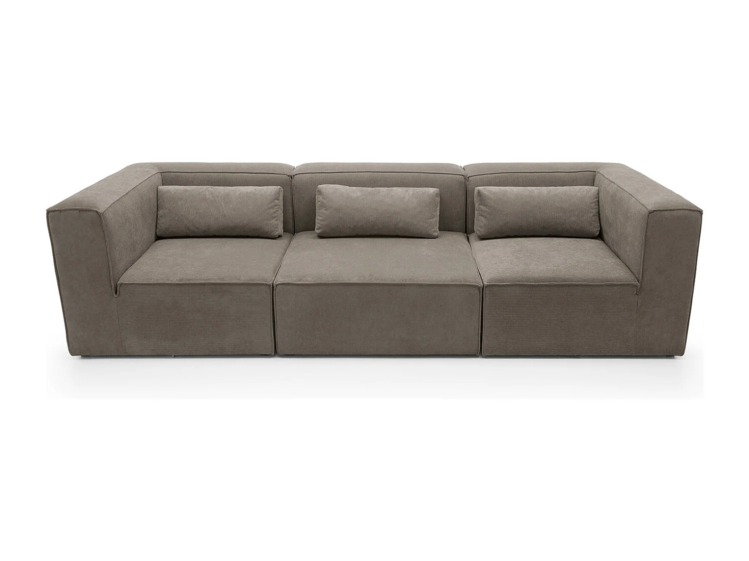 Doris Reversible 4 Seater Sofa in Brown with High-Density Foam