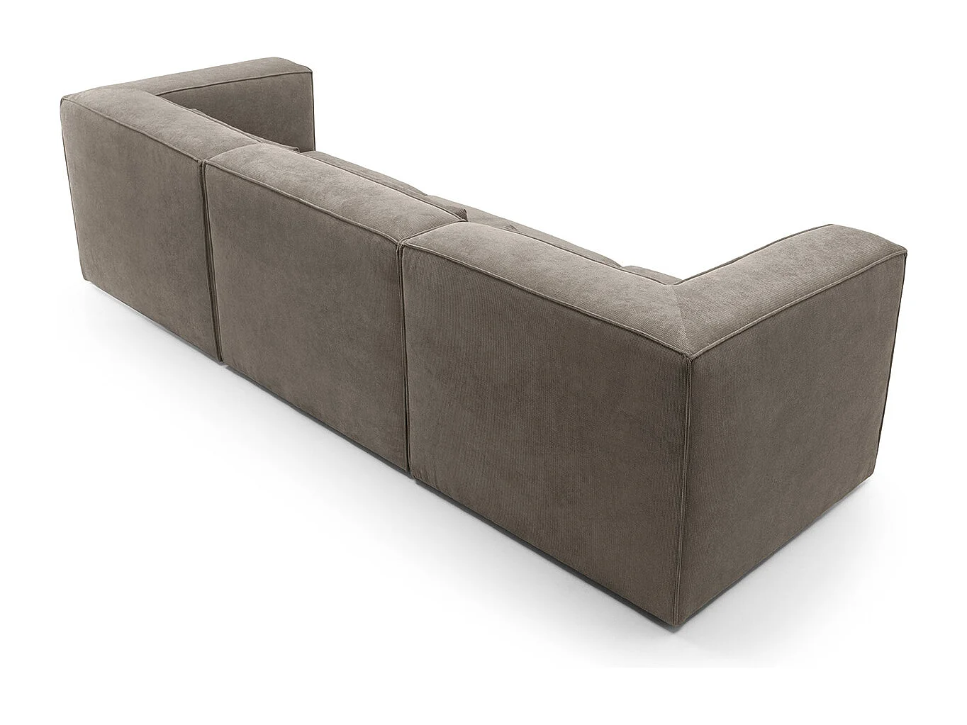 Doris Reversible 4 Seater Sofa in Brown with High-Density Foam