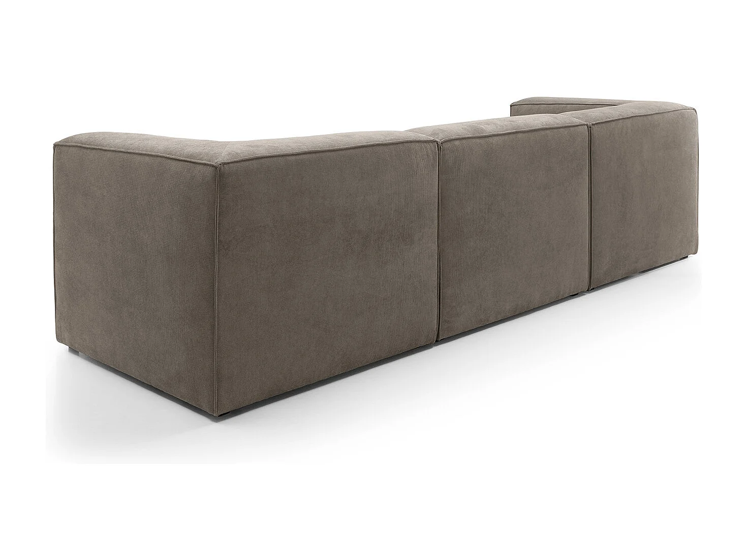 Doris Reversible 4 Seater Sofa in Brown with High-Density Foam
