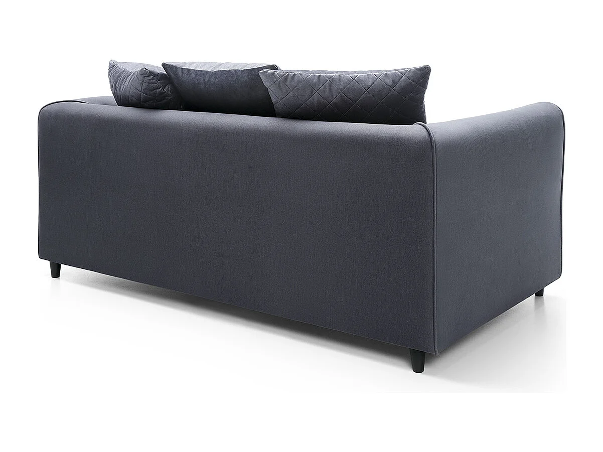Chicago Velvet 2 Seater Sofa in Dark Grey