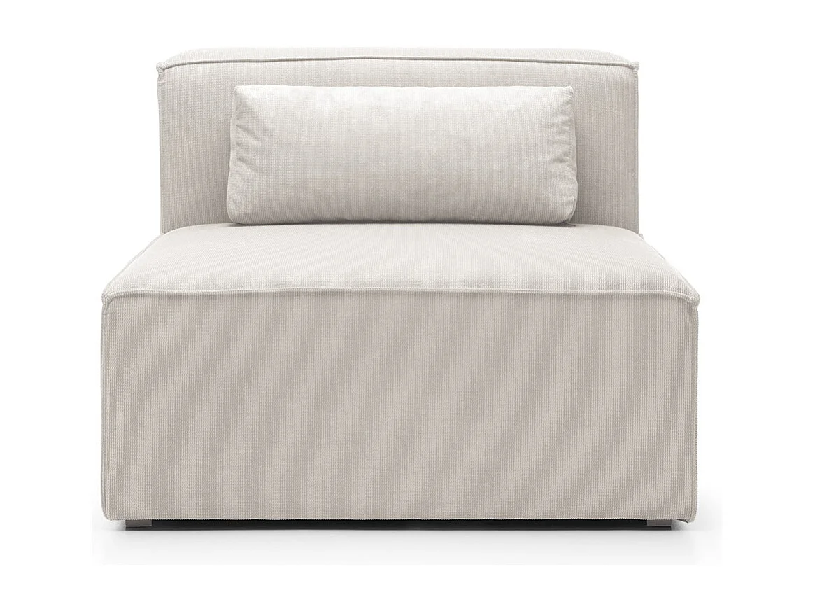 Doris Reversible Single Seat in White with High-Density Foam