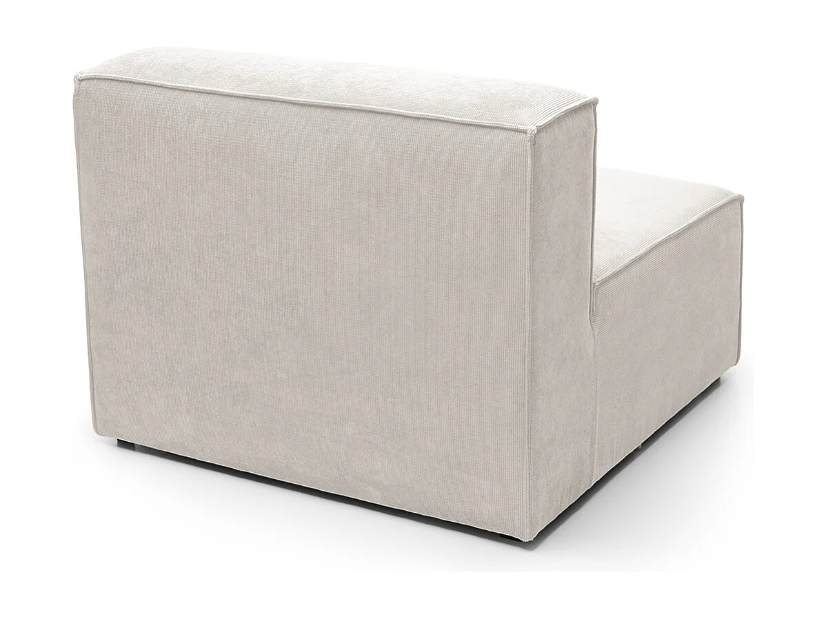 Doris Reversible Single Seat in White with High-Density Foam