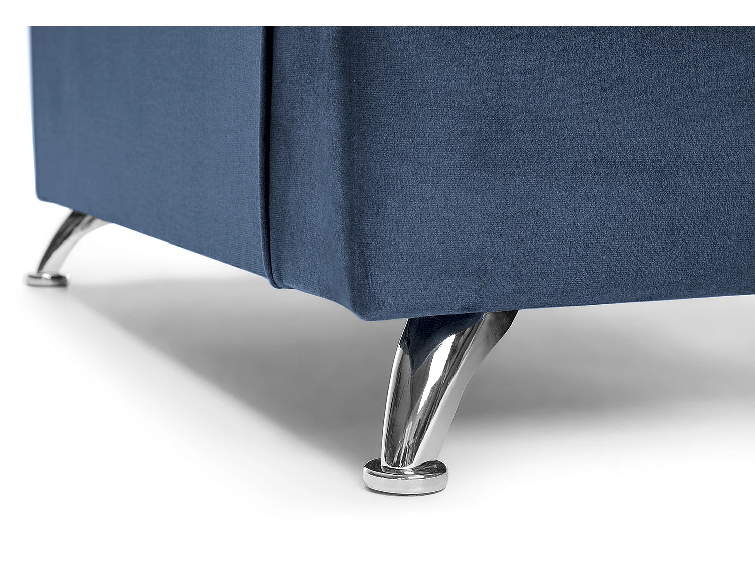 Ferguson Fabric Corner Sofa in Blue Velvet