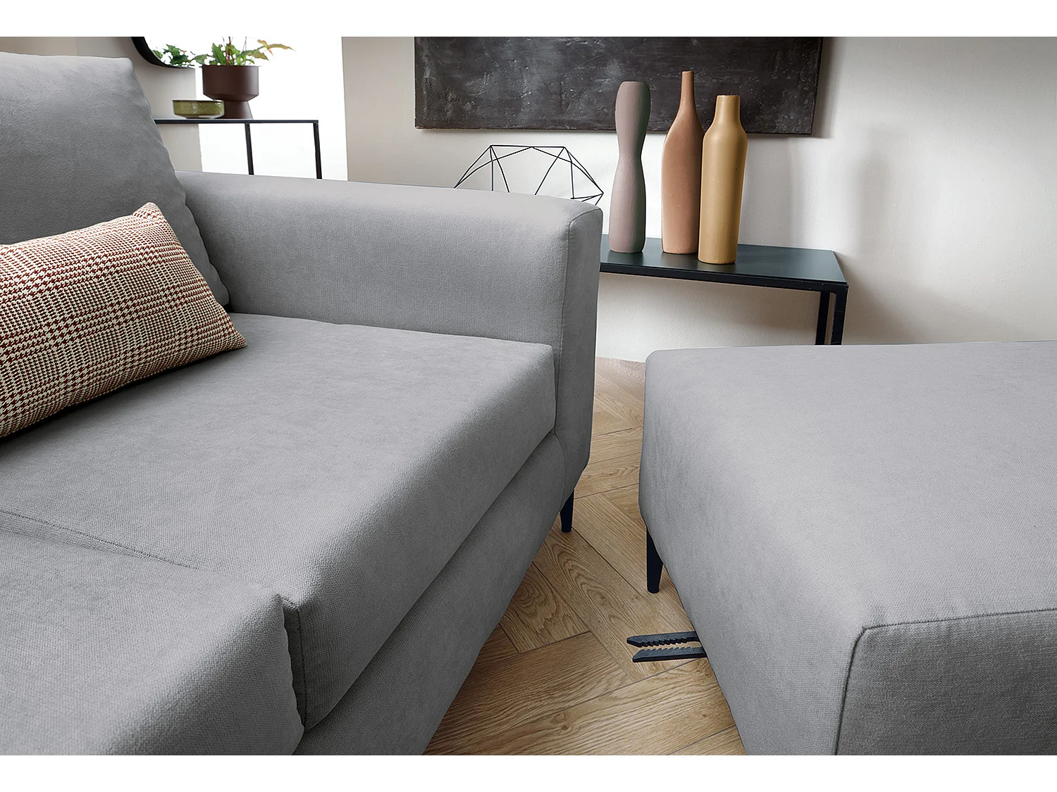 Capri Reversible Corner Sofa in Cool Grey