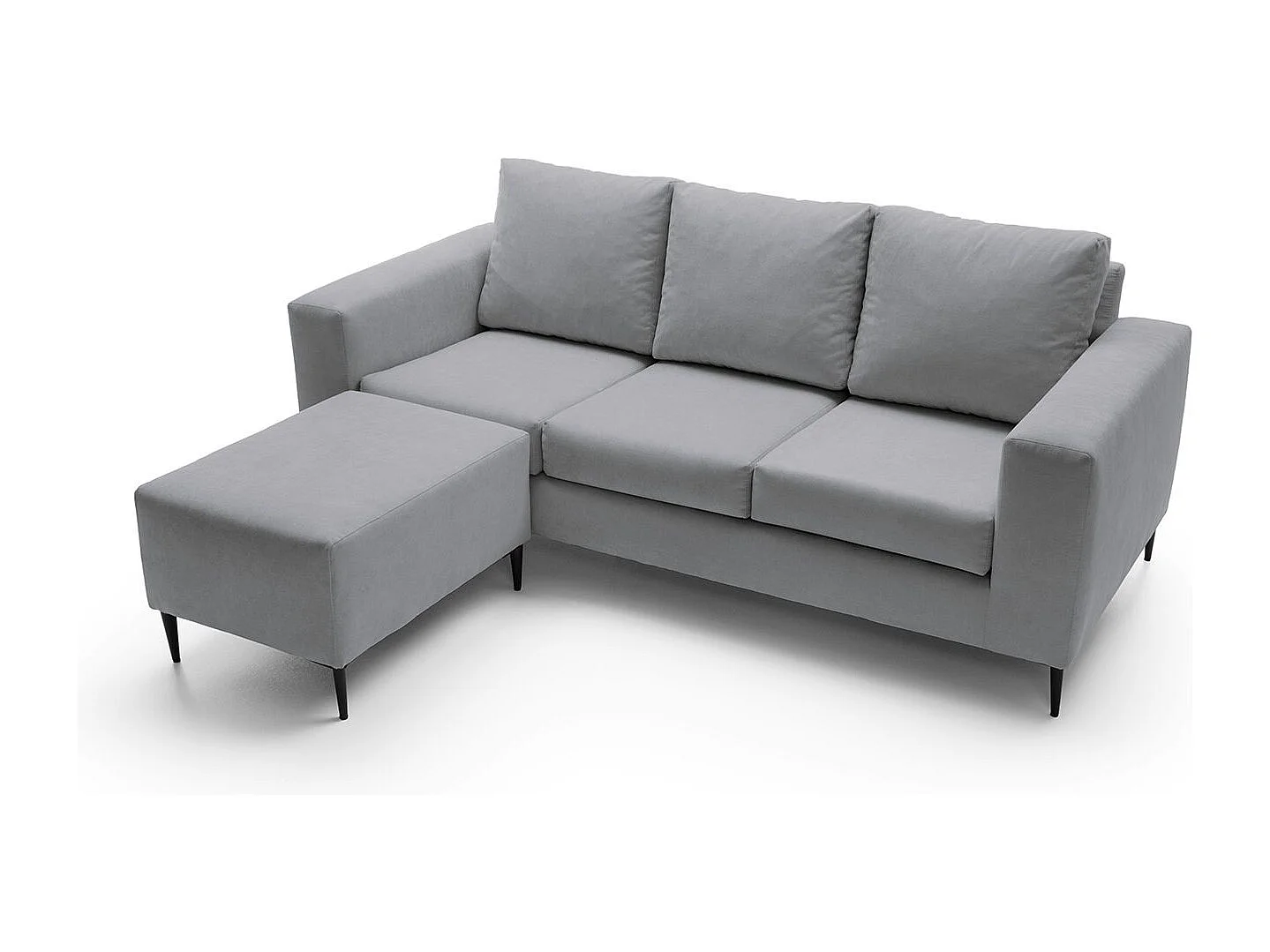 Capri Reversible Corner Sofa in Cool Grey