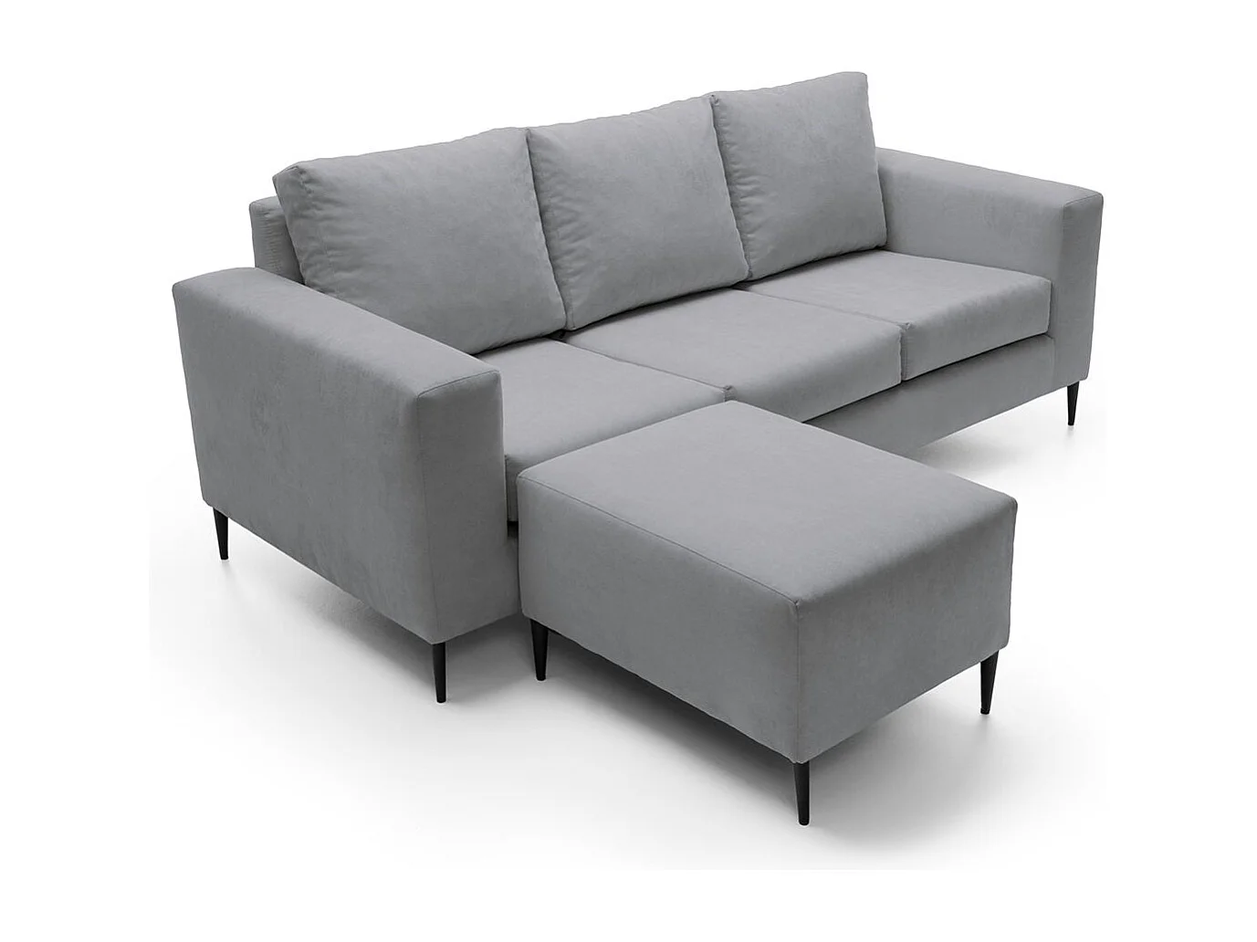 Capri Reversible Corner Sofa in Cool Grey