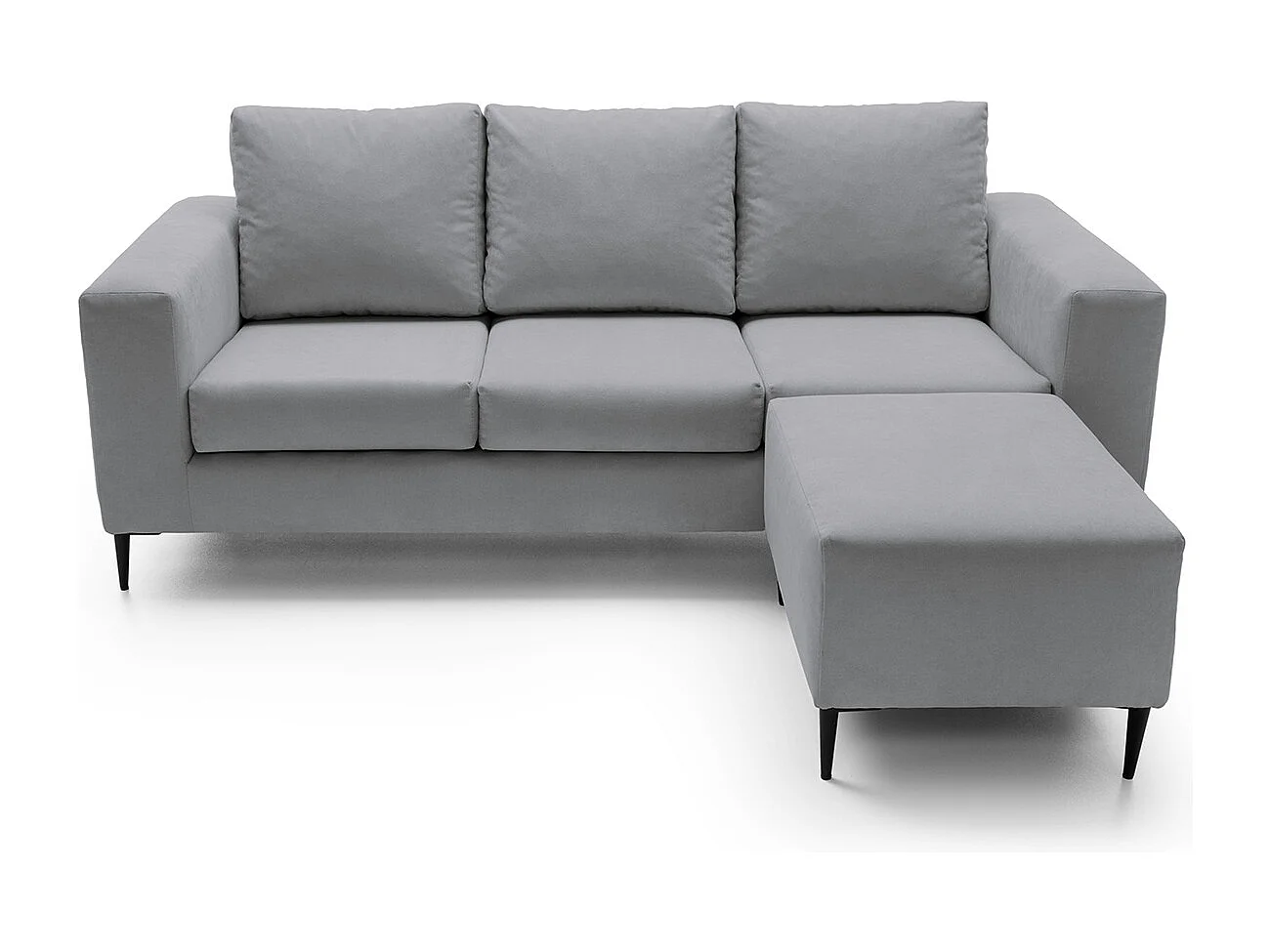 Capri Reversible Corner Sofa in Cool Grey