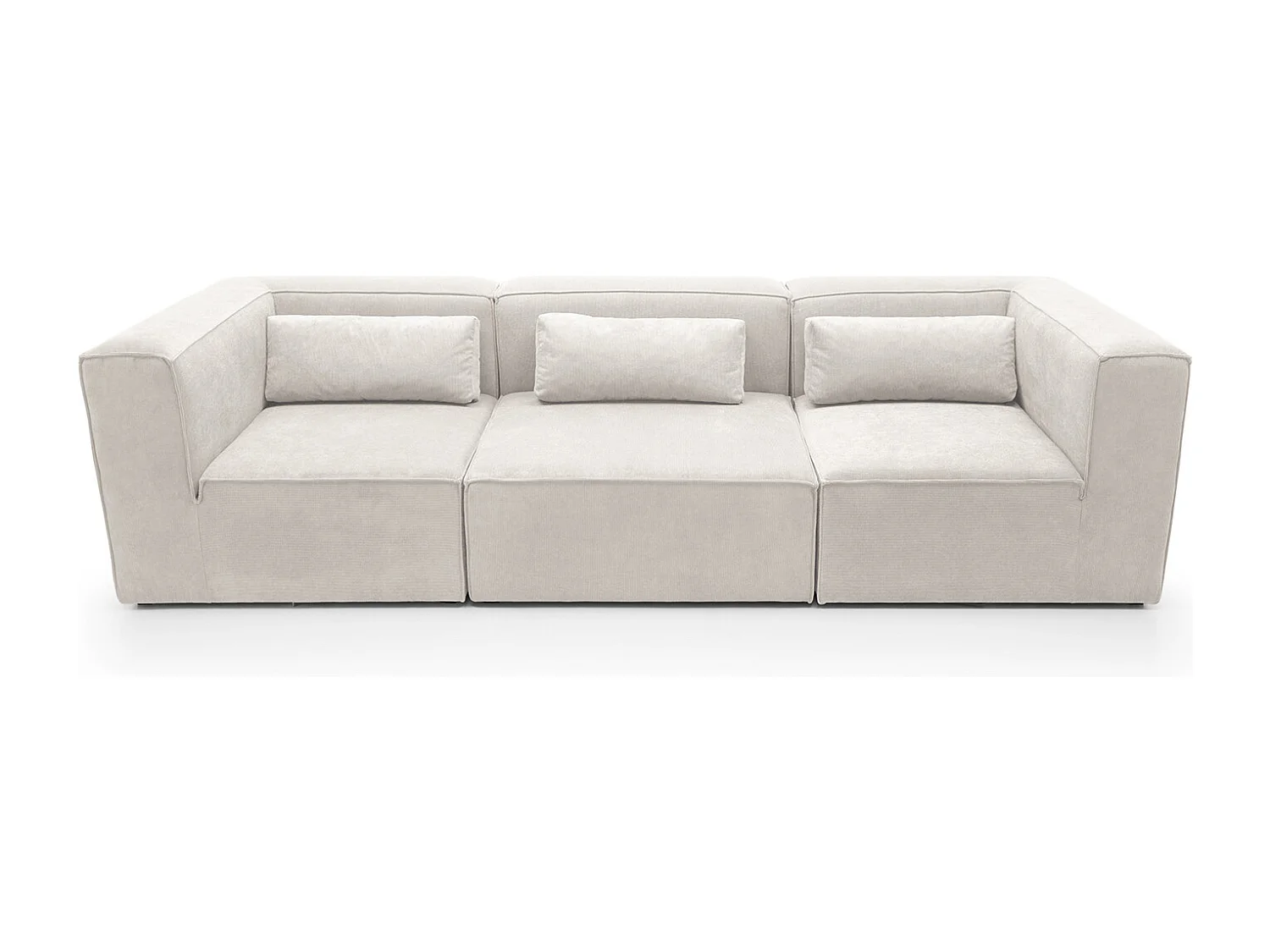 Doris Reversible 4 Seater Sofa in White with High-Density Foam