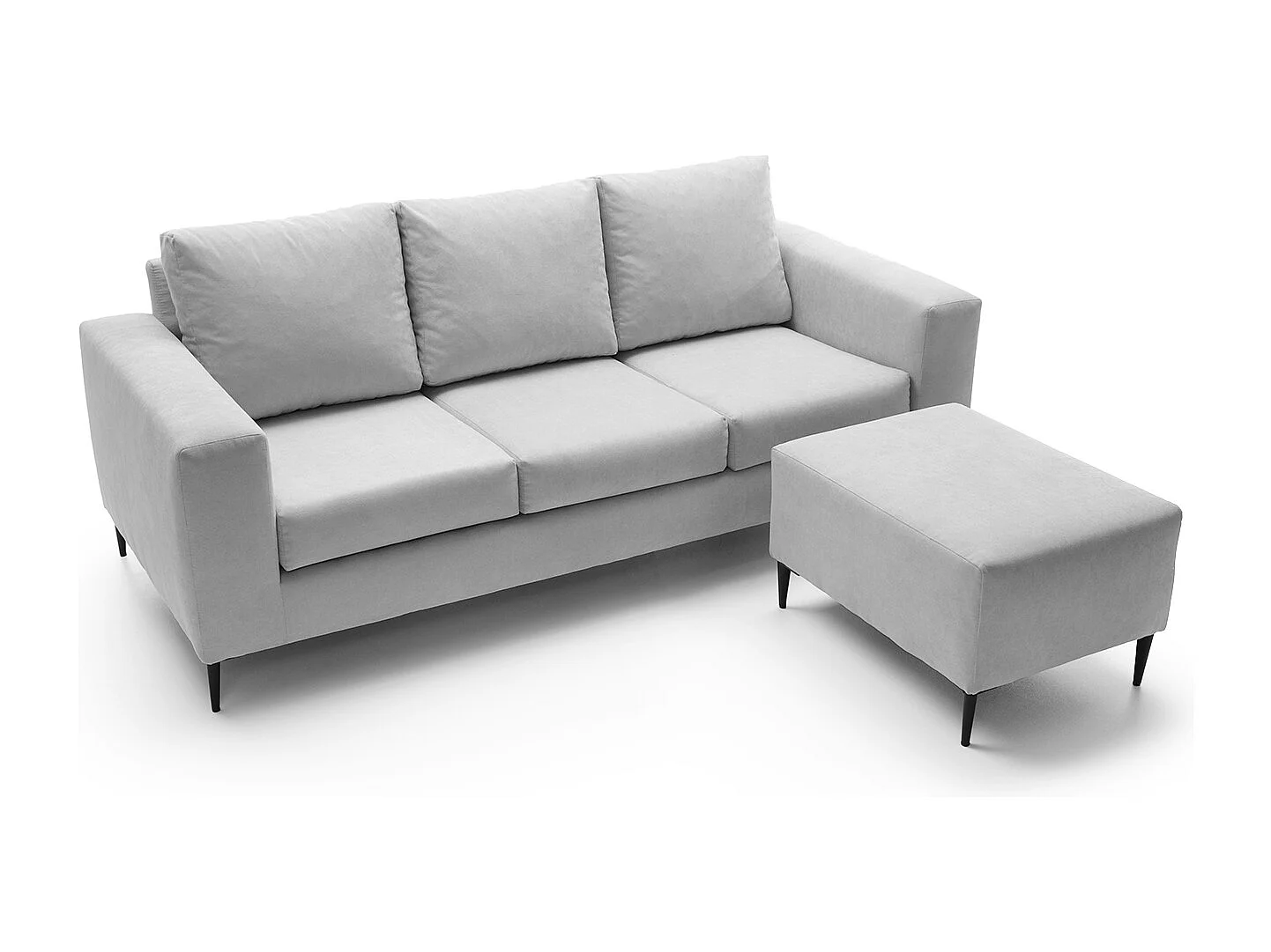 Capri Reversible Corner Sofa in Light Grey