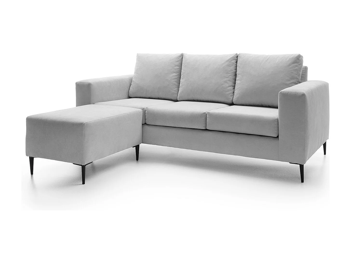 Capri Reversible Corner Sofa in Light Grey