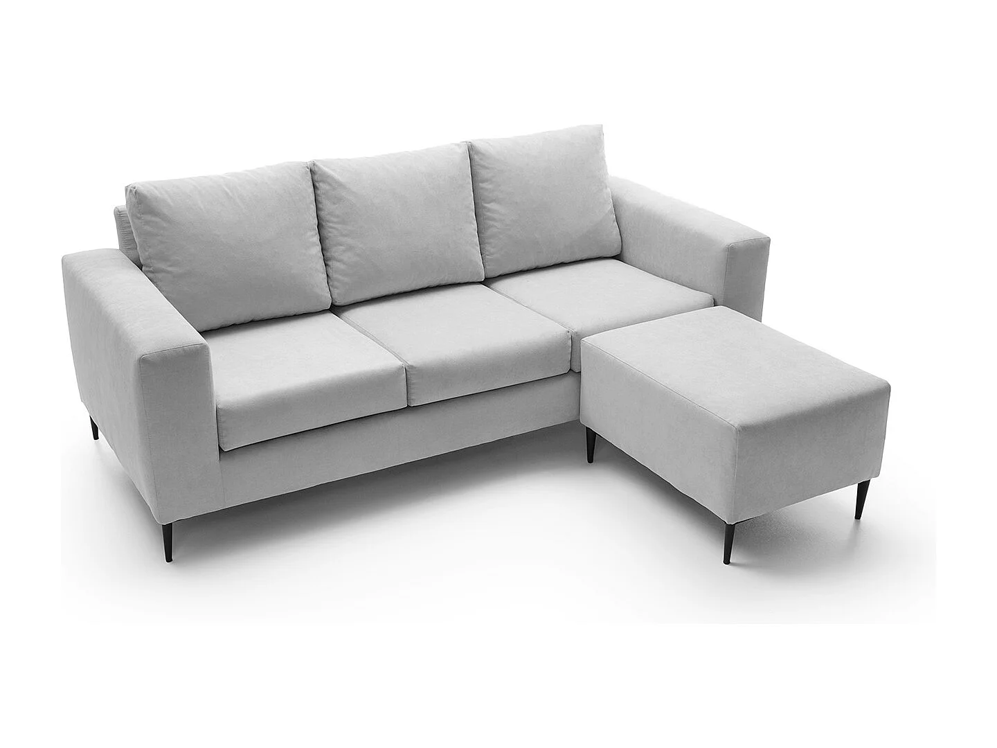 Capri Reversible Corner Sofa in Light Grey
