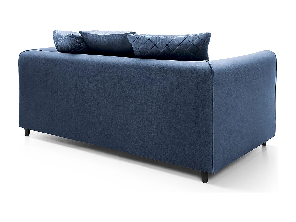 Chicago Velvet 2 Seater Sofa in Dark Blue