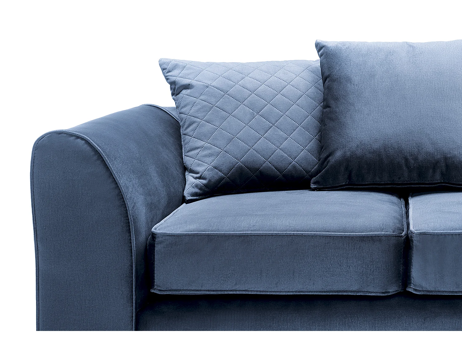 Chicago Velvet 2 Seater Sofa in Dark Blue
