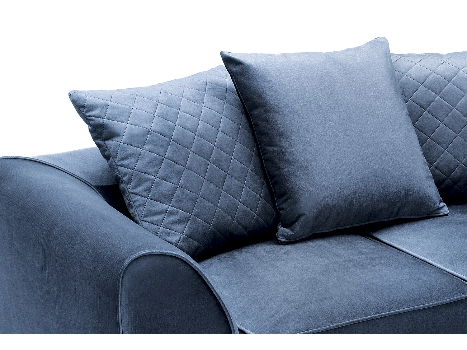 Chicago Velvet 2 Seater Sofa in Dark Blue