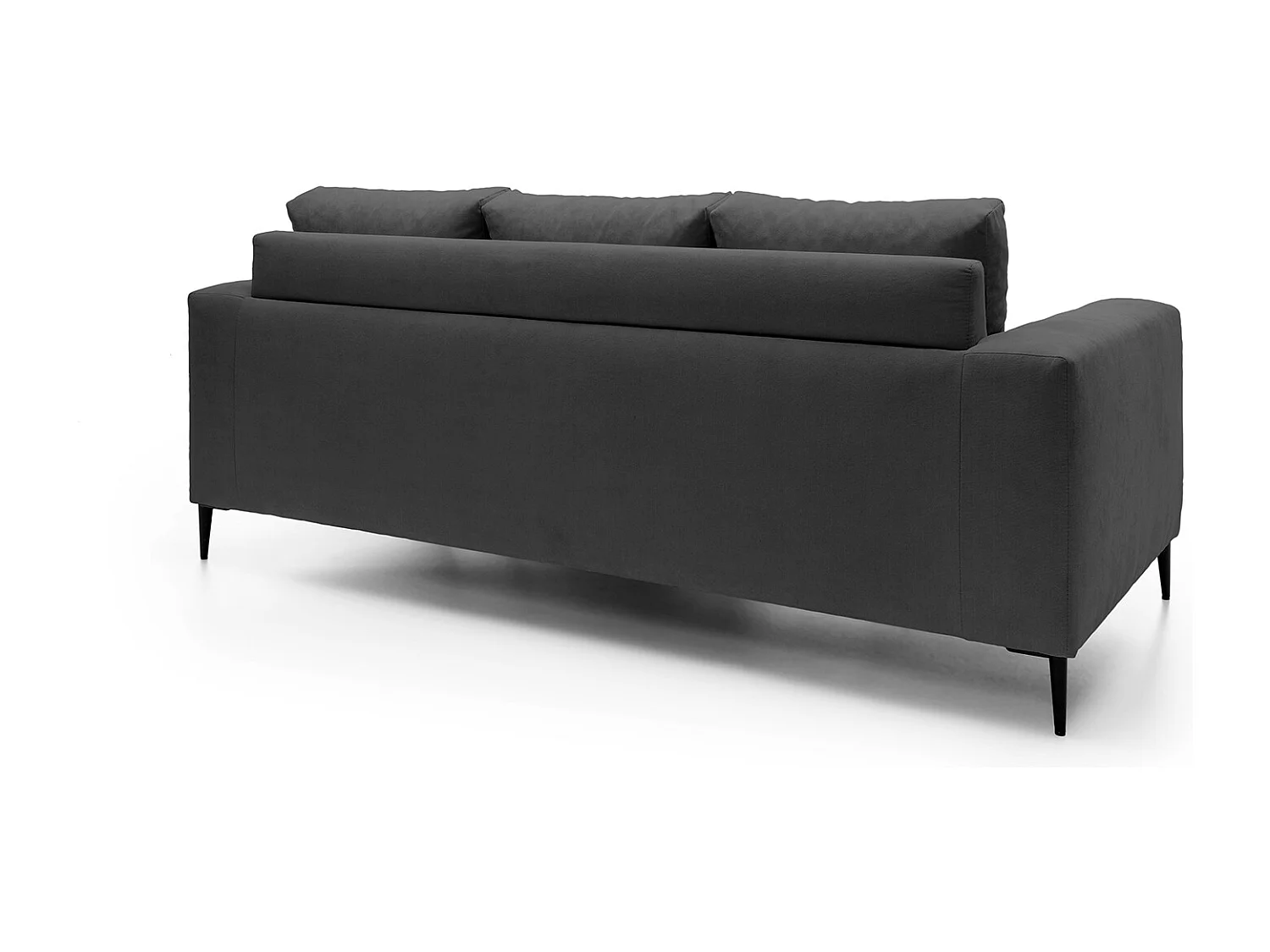 Capri Reversible Corner Sofa in Black