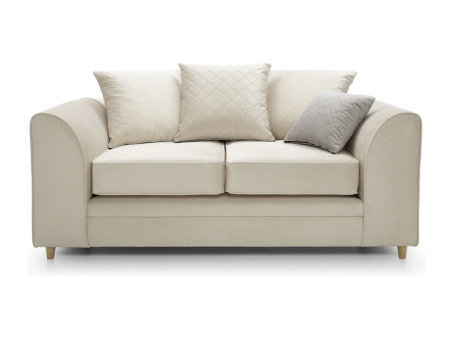 Chicago Velvet 2 Seater Sofa in Cream