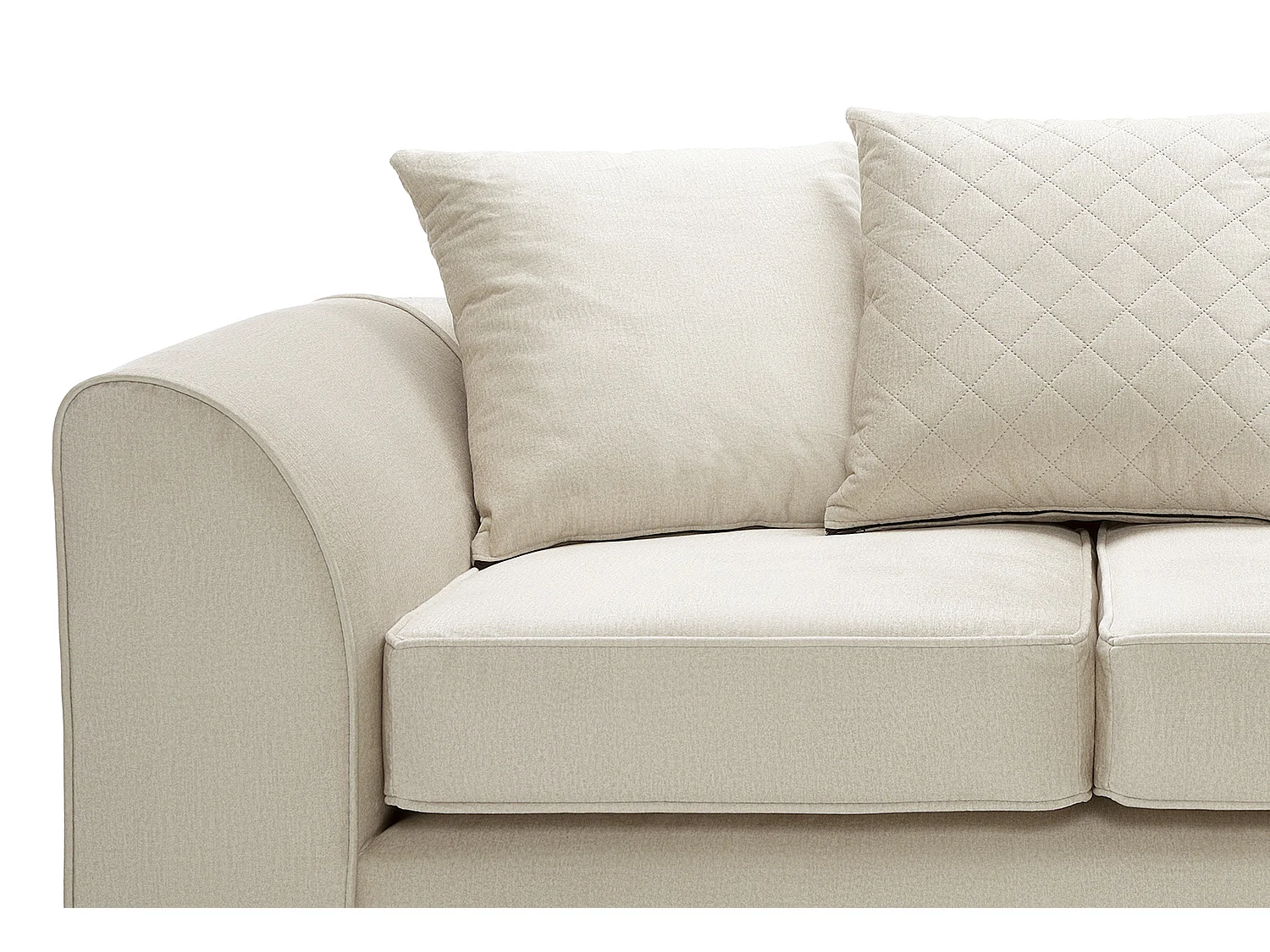 Chicago Velvet 2 Seater Sofa in Cream