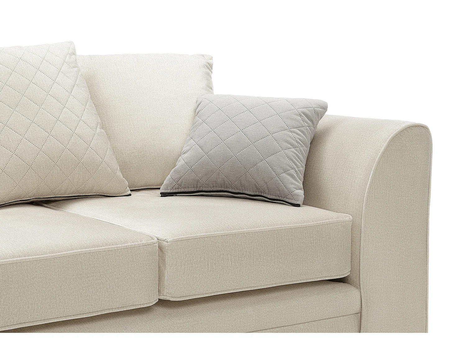 Chicago Velvet 2 Seater Sofa in Cream