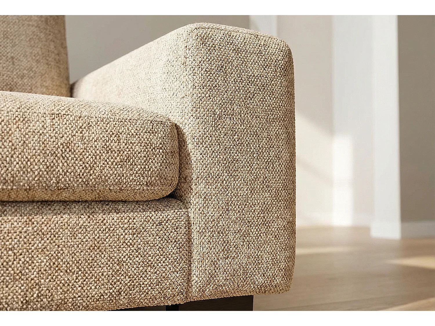 Boston Basket Weave 2 Seater Sofa in Beige