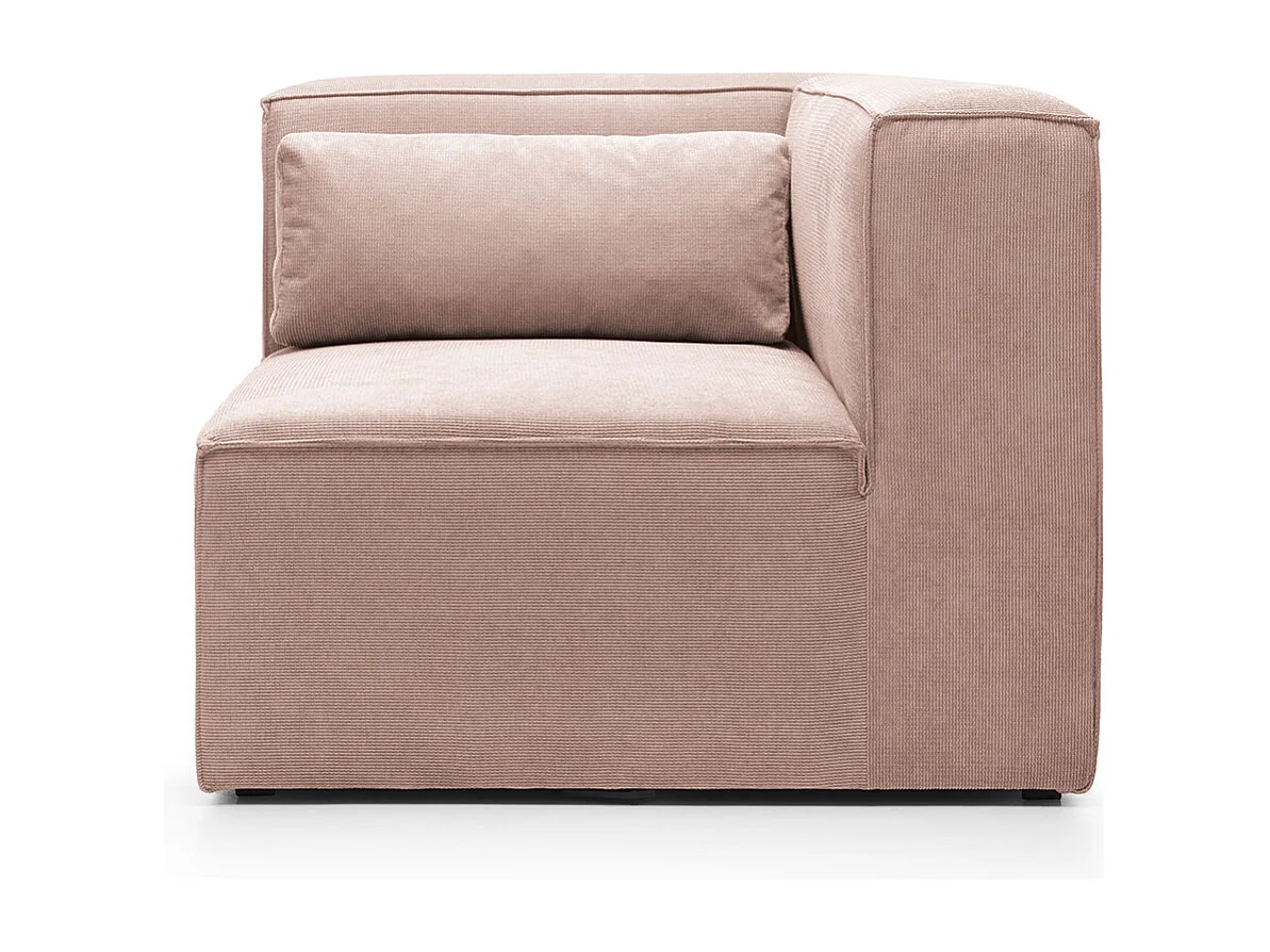Doris Reversible Corner Unit in Pink with High-Density Foam