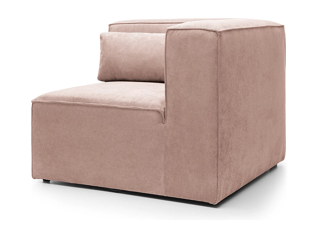 Doris Reversible Corner Unit in Pink with High-Density Foam