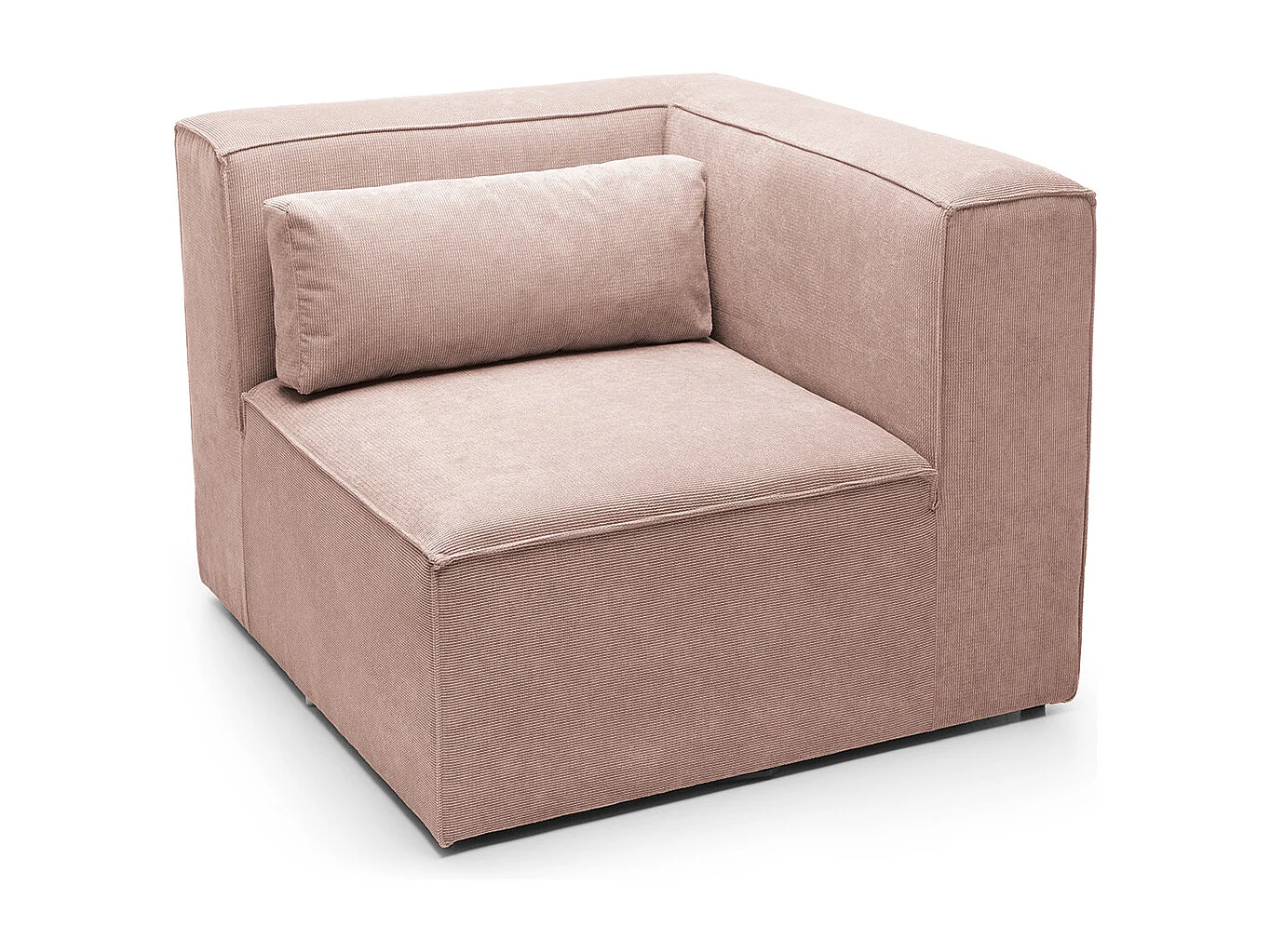 Doris Reversible Corner Unit in Pink with High-Density Foam