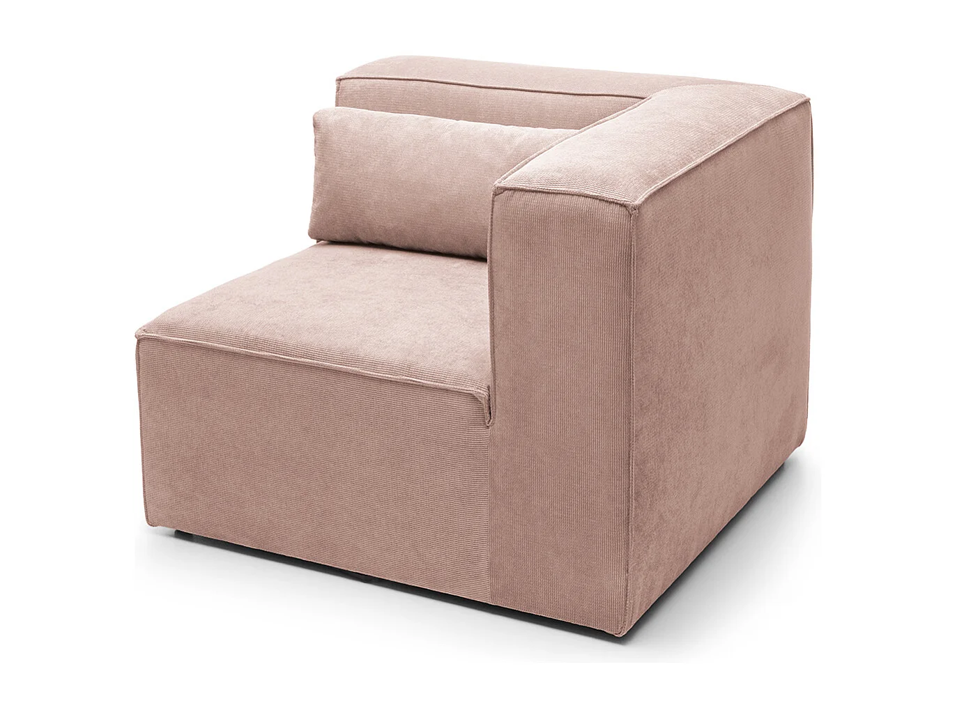 Doris Reversible Corner Unit in Pink with High-Density Foam