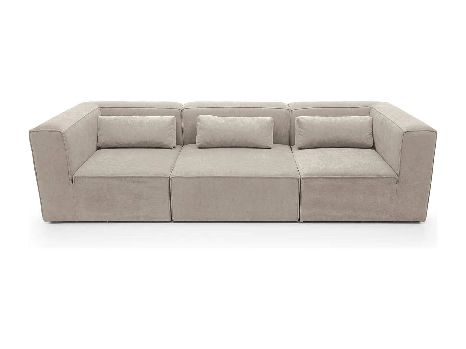 Doris Reversible 4 Seater Sofa in Beige with High-Density Foam