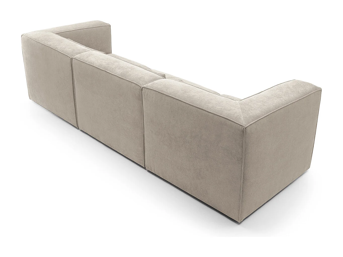 Doris Reversible 4 Seater Sofa in Beige with High-Density Foam
