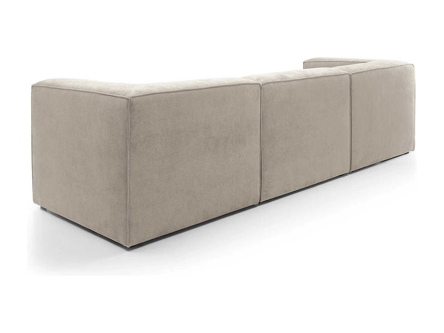 Doris Reversible 4 Seater Sofa in Beige with High-Density Foam