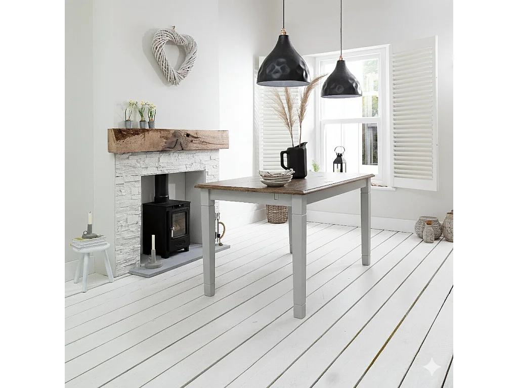 Noa & Nani Dining Table Large 140cm Seats 4 to 6 in Dark Pine