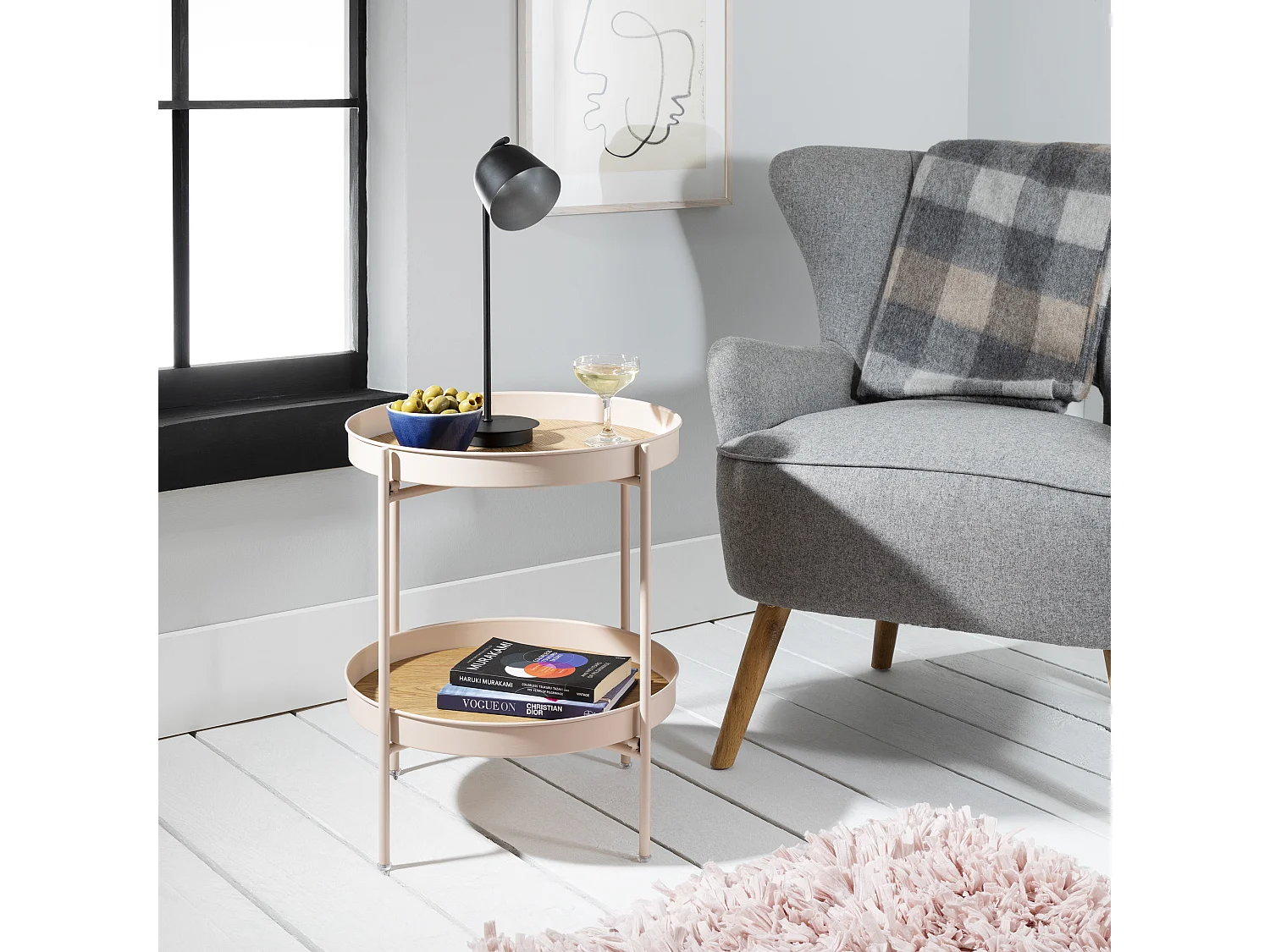 Noa & Nani Solna Large Coffee Table in Blush Pink